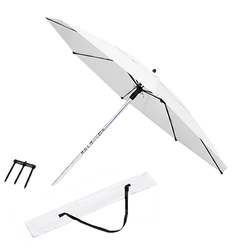 ShadeTee Sport Golf Range Umbrella with Telescopic Pole - White