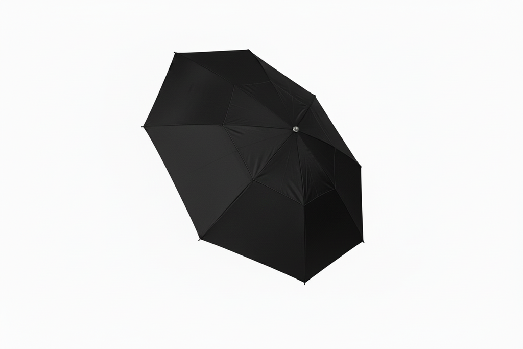 ShadeTee Sport Golf Range Umbrella with Telescopic Pole - Black
