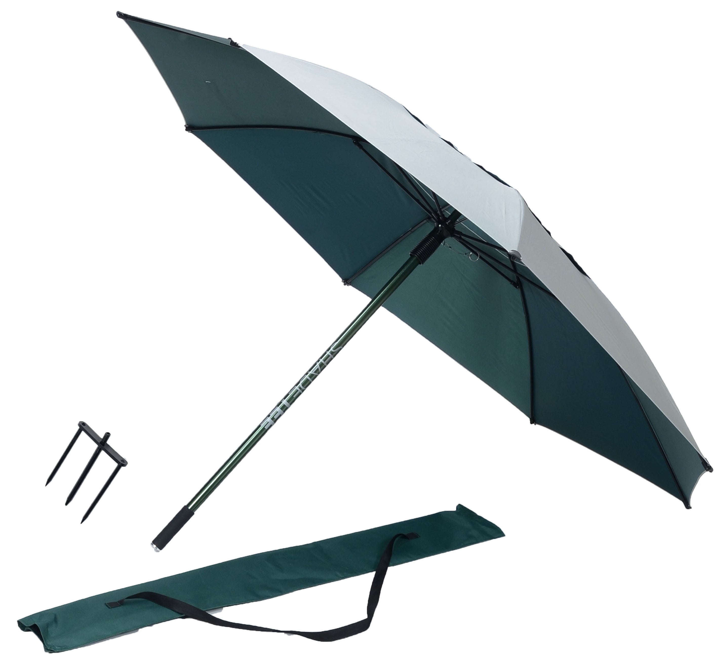 ShadeTee Golf Range Umbrella with Telescopic Pole - Range Green