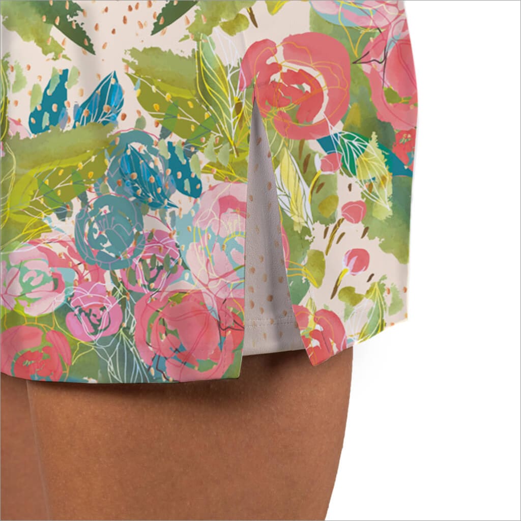 A ROSE IS A ROSE PULL ON SKORT