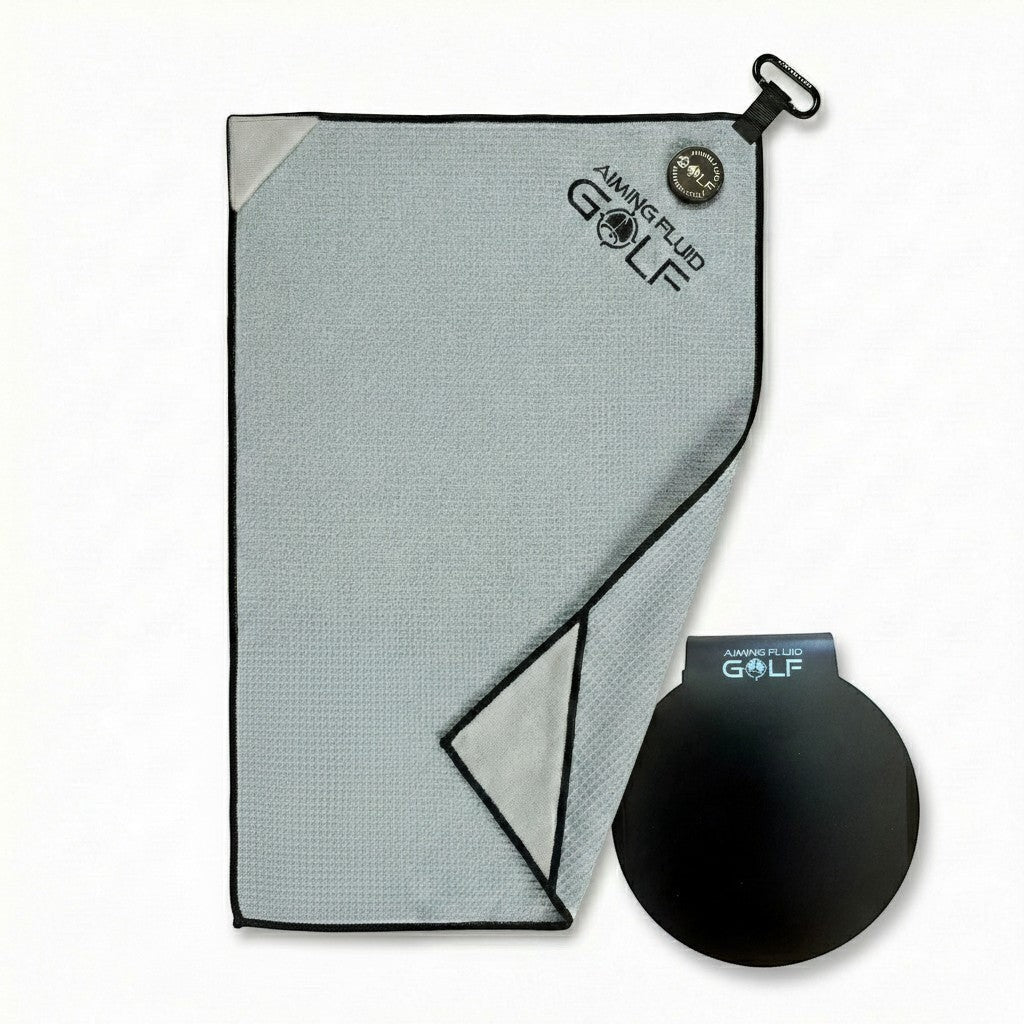 Stubby Magnetic Golf Towel + Landing Pad System