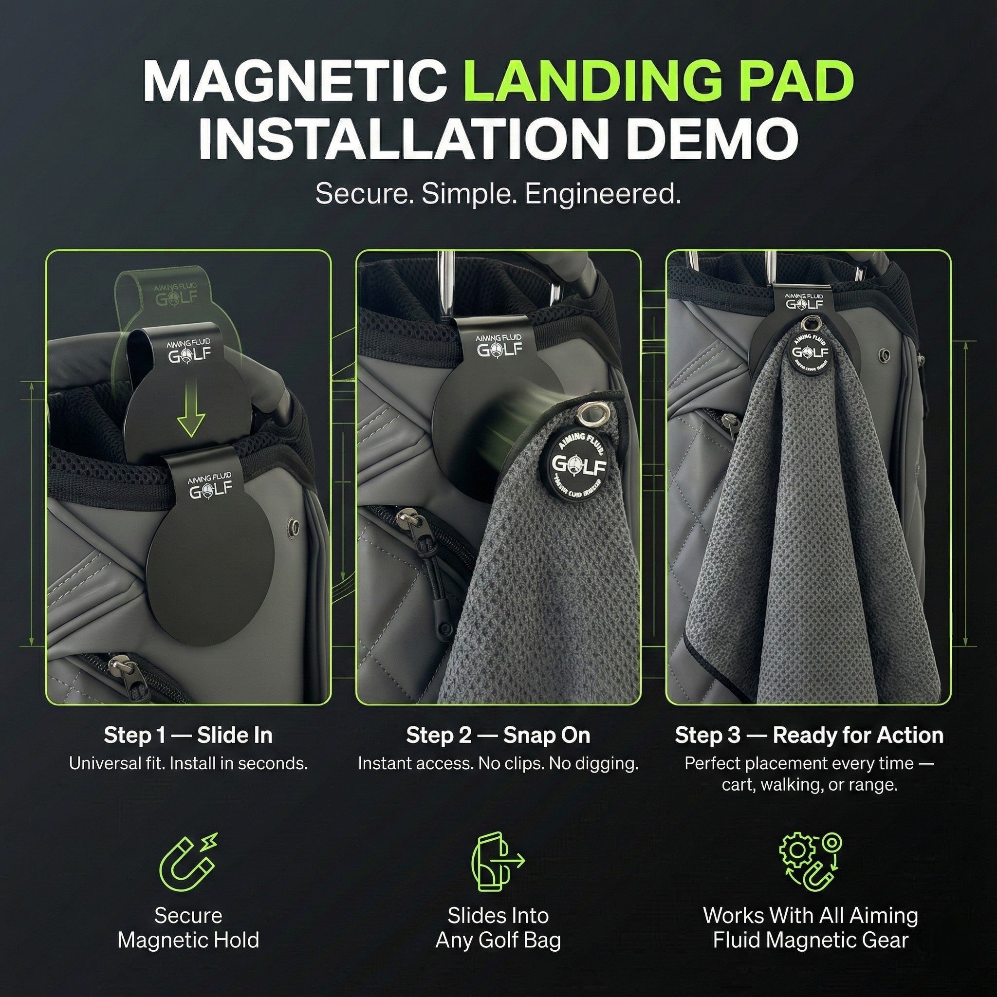 Light Duty Magnetic Towel + Landing Pad System