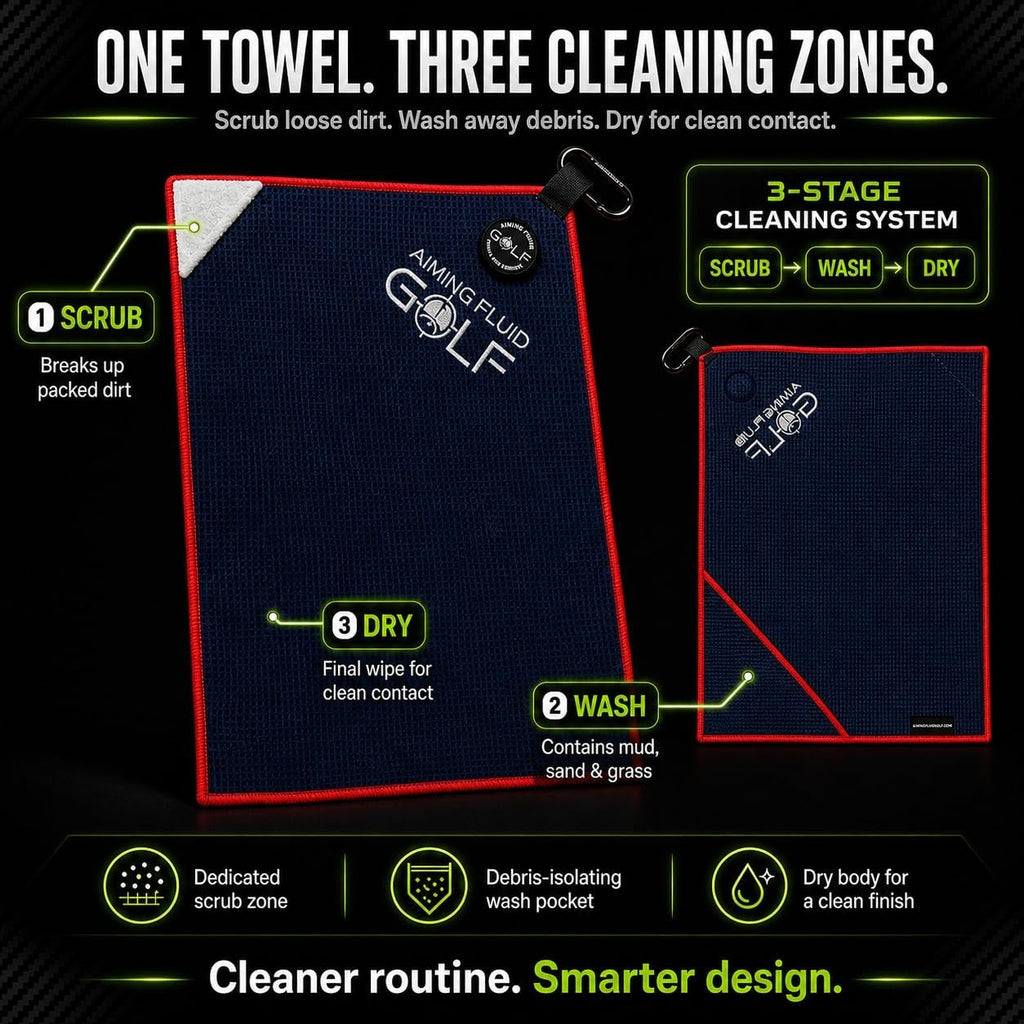 Magna-Anchor™ Magnetic Golf Towel – Stubby (16×24)