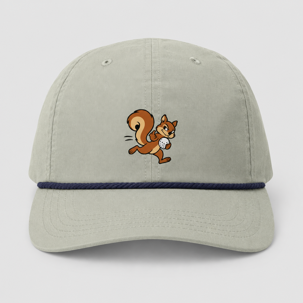 Ball Bandit light gray and navy hat mockup