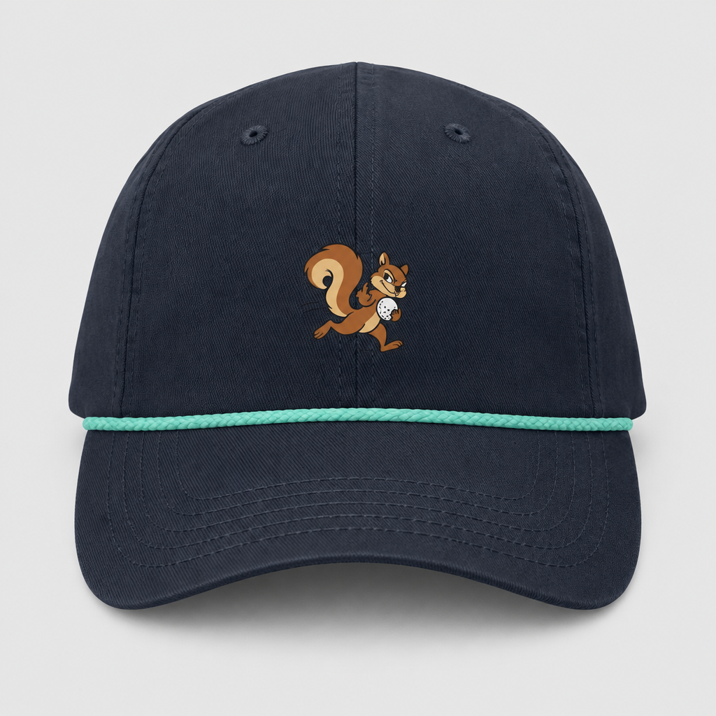 Ball Bandit navy and mint hat mockup
