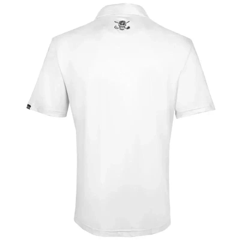 Men's Mr. Bones Golf Polo Shirt – White
