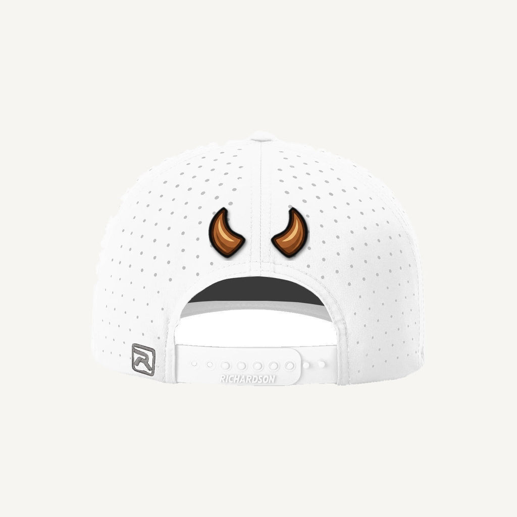 The Ball Bandit — Golf Demons Performance Hat (White)