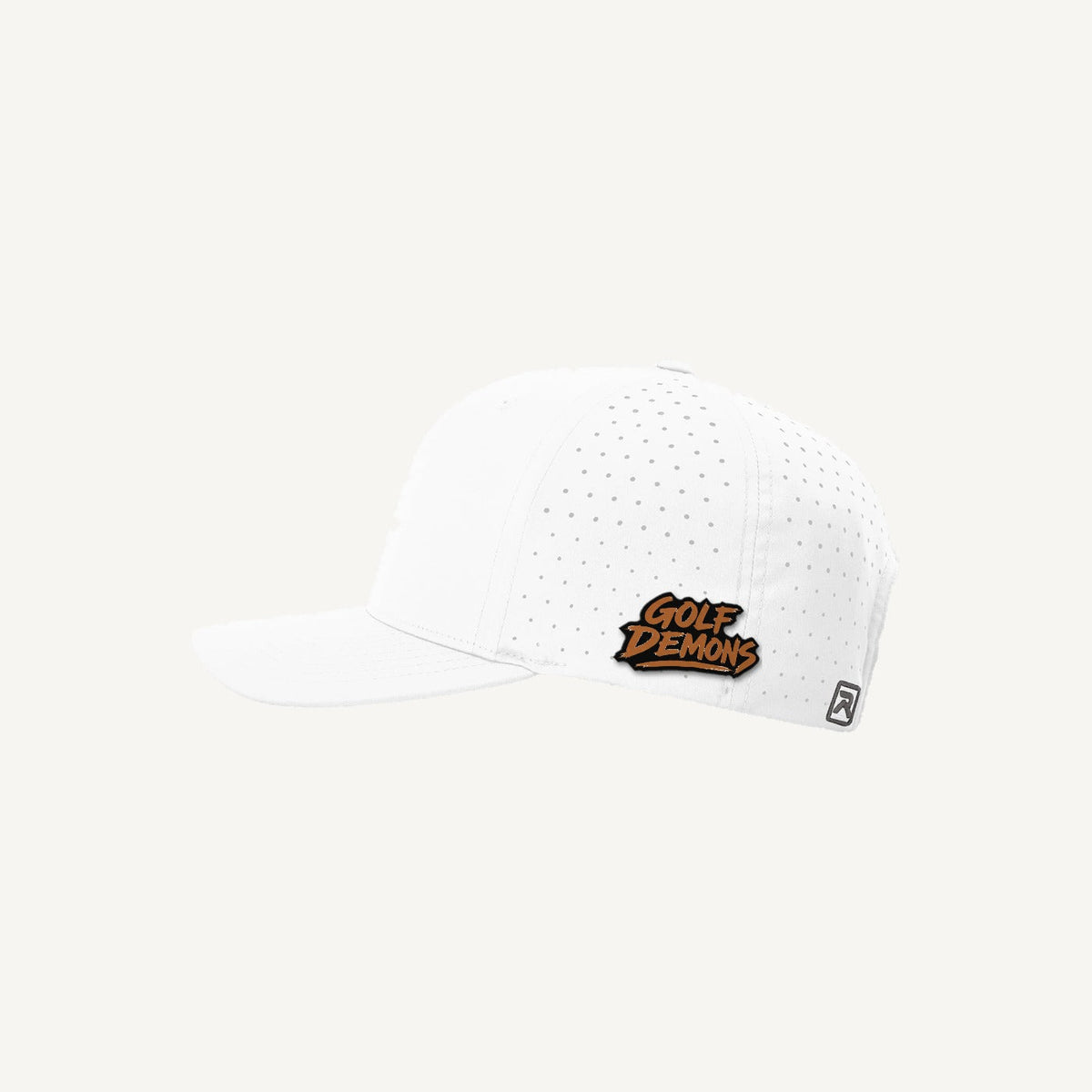 The Ball Bandit — Golf Demons Performance Hat (White)