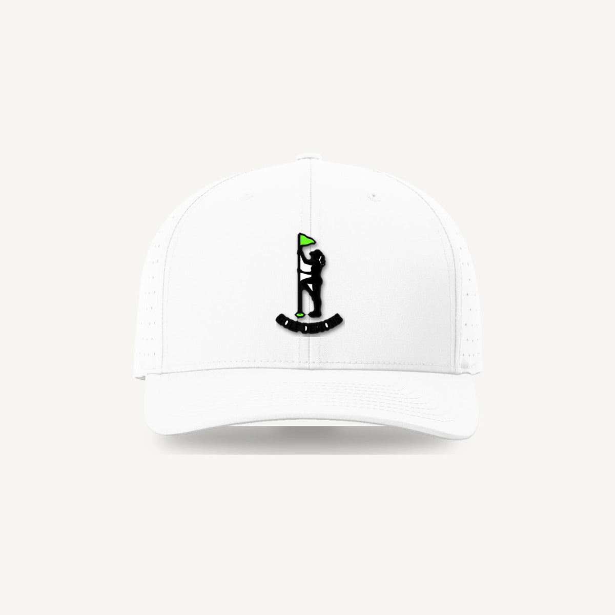 The Flag Girl — Golf Demons Performance Hat (White)