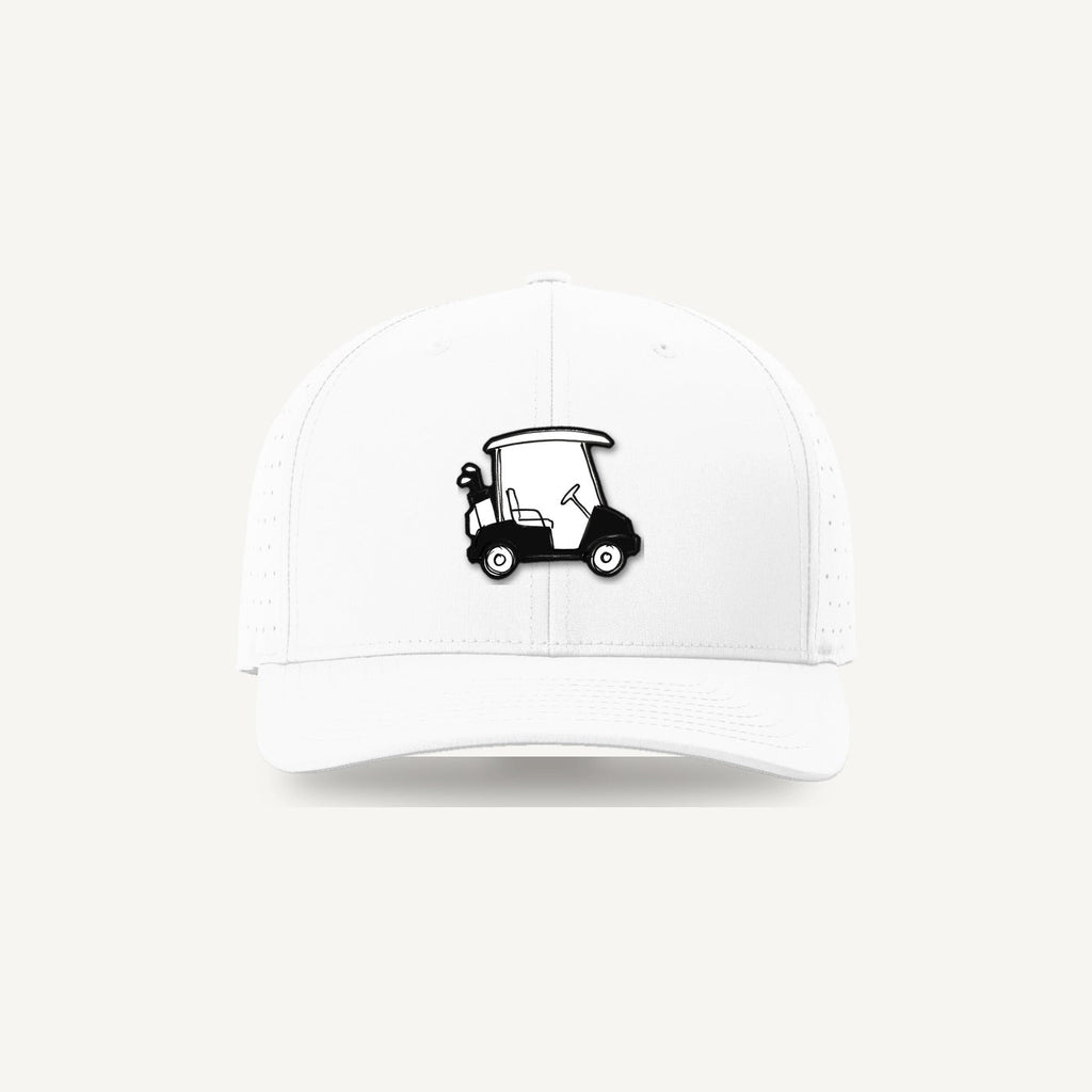 The Sketch Cart — Golf Demons Performance Hat (White)