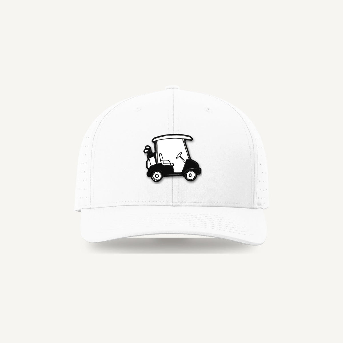 The Sketch Cart — Golf Demons Performance Hat (White)