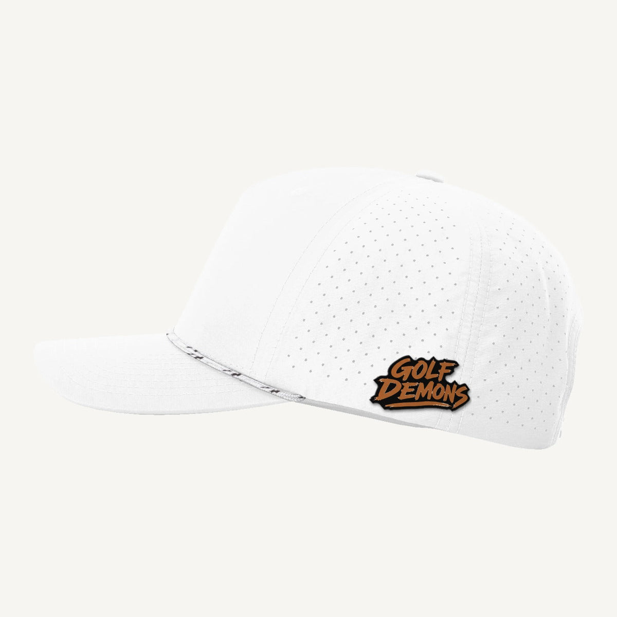 The Ball Bandit — Golf Demons Rope Hat (White)
