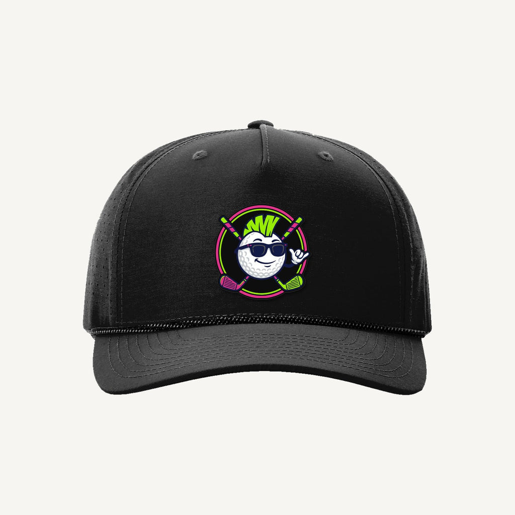 The BOB & Crossed Clubs — Golf Demons Rope Hat (Black)