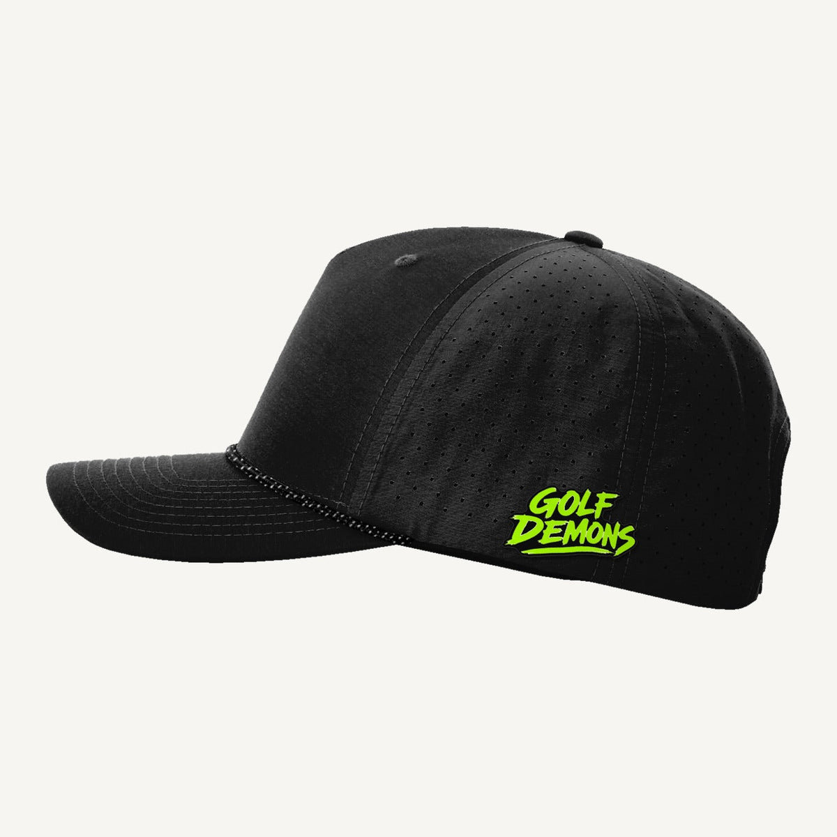 The BOB & Crossed Clubs — Golf Demons Rope Hat (Black)