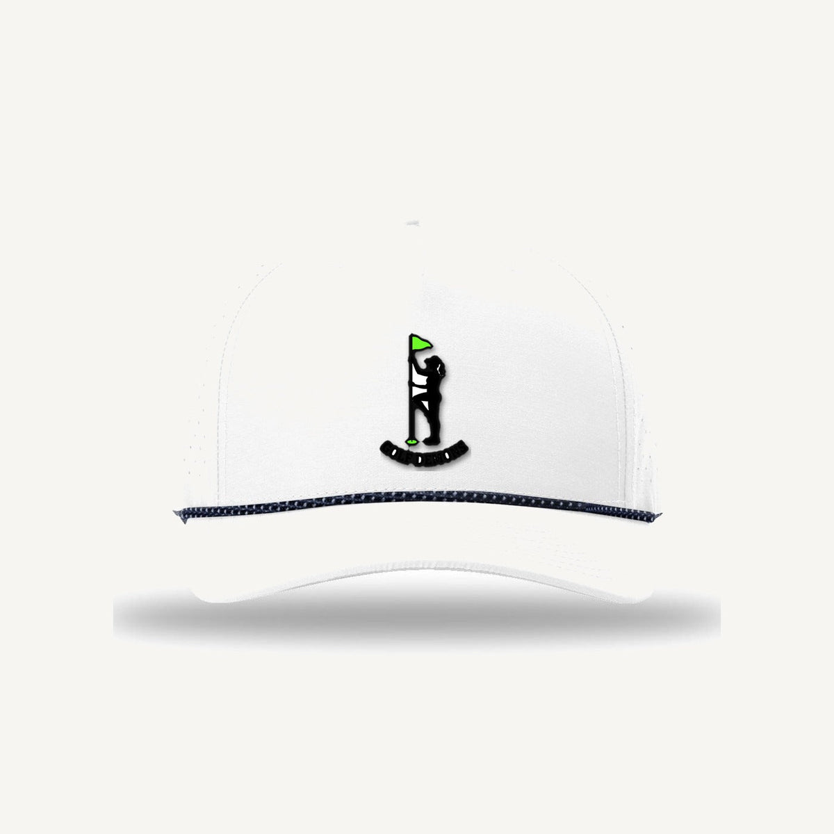 The Flag Girl — Golf Demons Rope Hat (White)