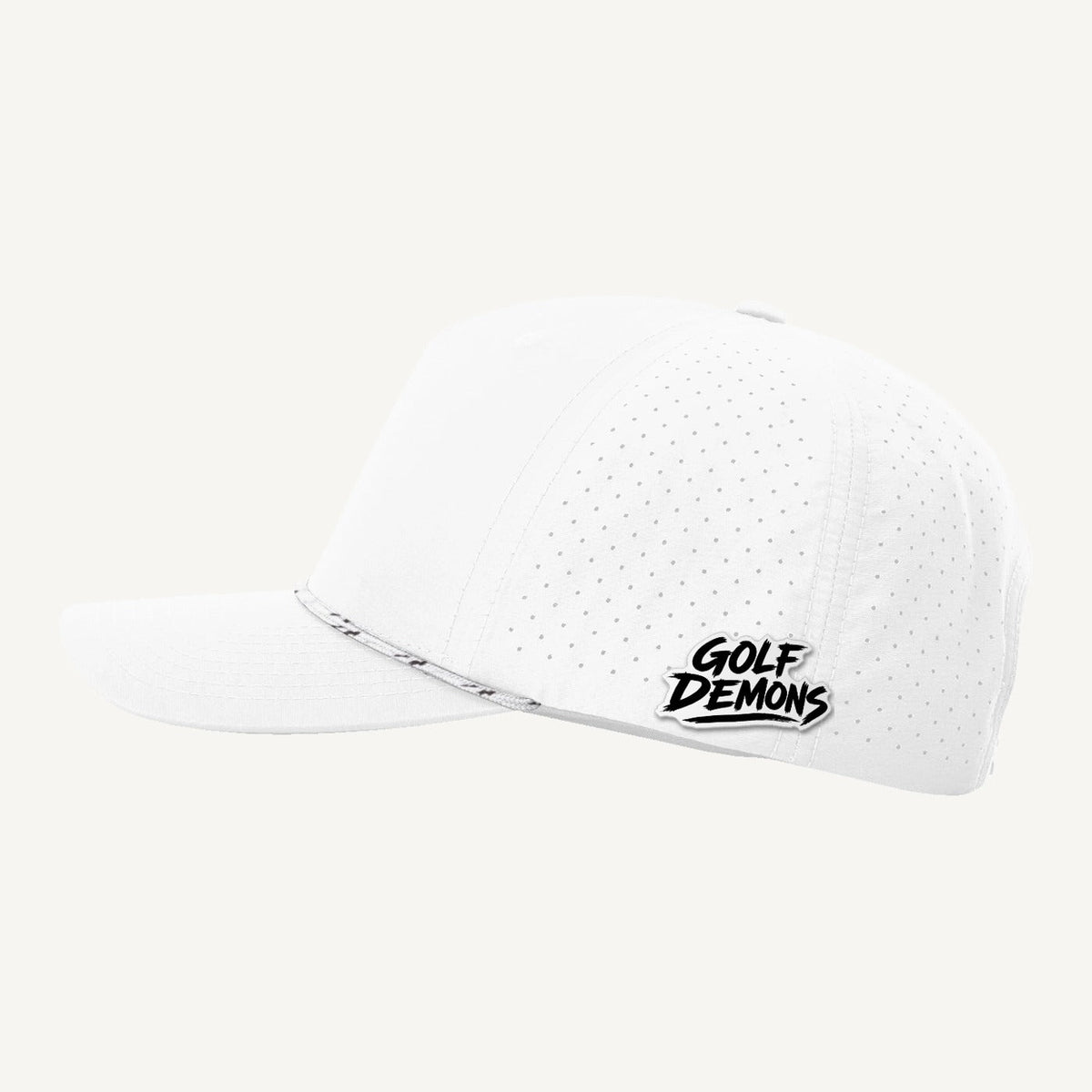 The Flag Girl — Golf Demons Rope Hat (White)