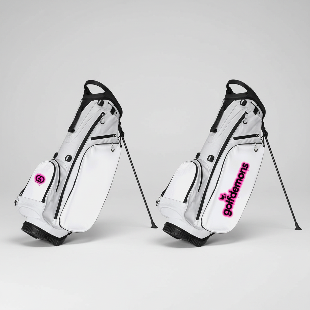 Golf Demons Static Series White/Pink golf bag listing image