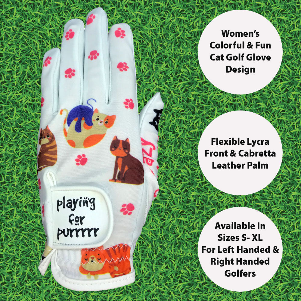 Giggle Golf Cat Women's Golf Glove
