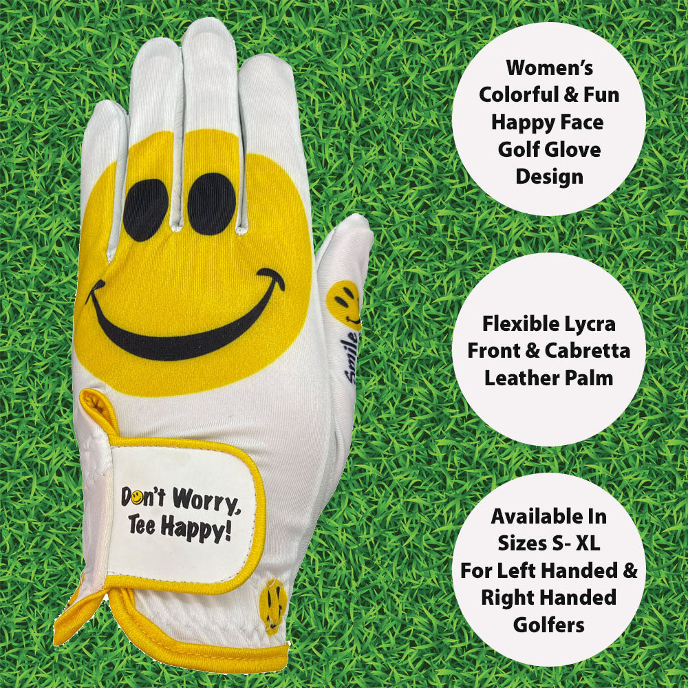 Giggle Golf Happy Face Women's Golf Glove