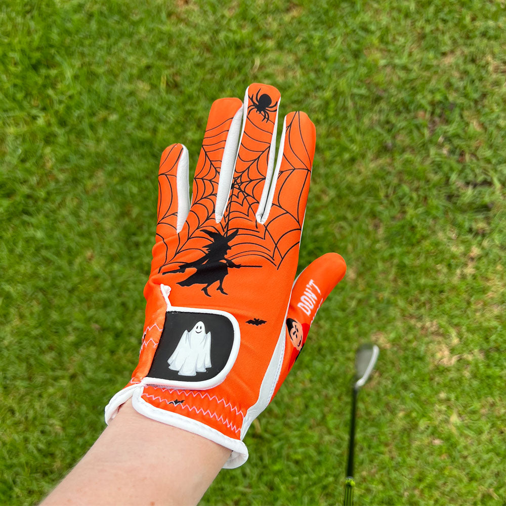 Giggle Golf Halloween Orange Women's Golf Glove