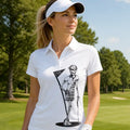 Ladies Mrs. Bones Golf Shirt (White)