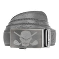 Leather Ratchet Belt - One Size Fits Most (Grey)