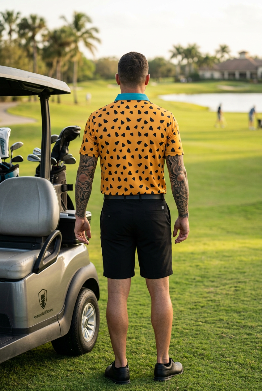 The Stone Age polo back lifestyle image